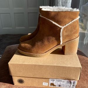 Authentic UGG Kasen bootie. Sz 8 Tan/Chesnut